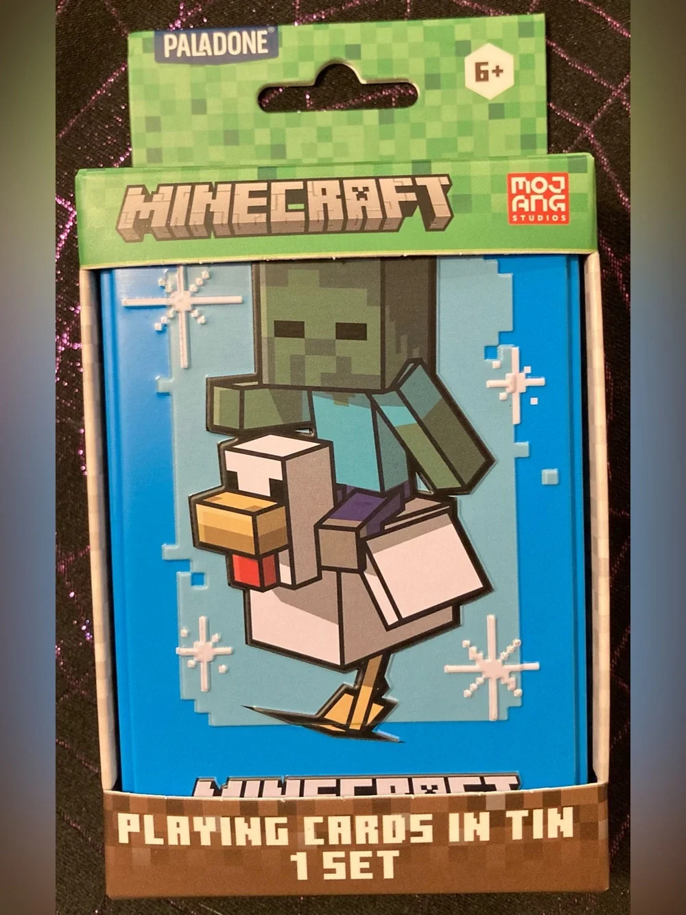 Playing Cards With Tin Minecraft Creeper Riding Bird